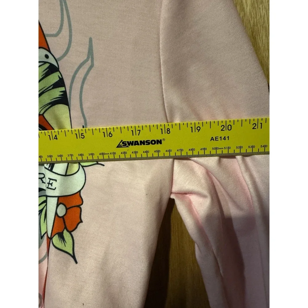 Ed Hardy Kids Pink Zip Up Jacket Medium (R1)